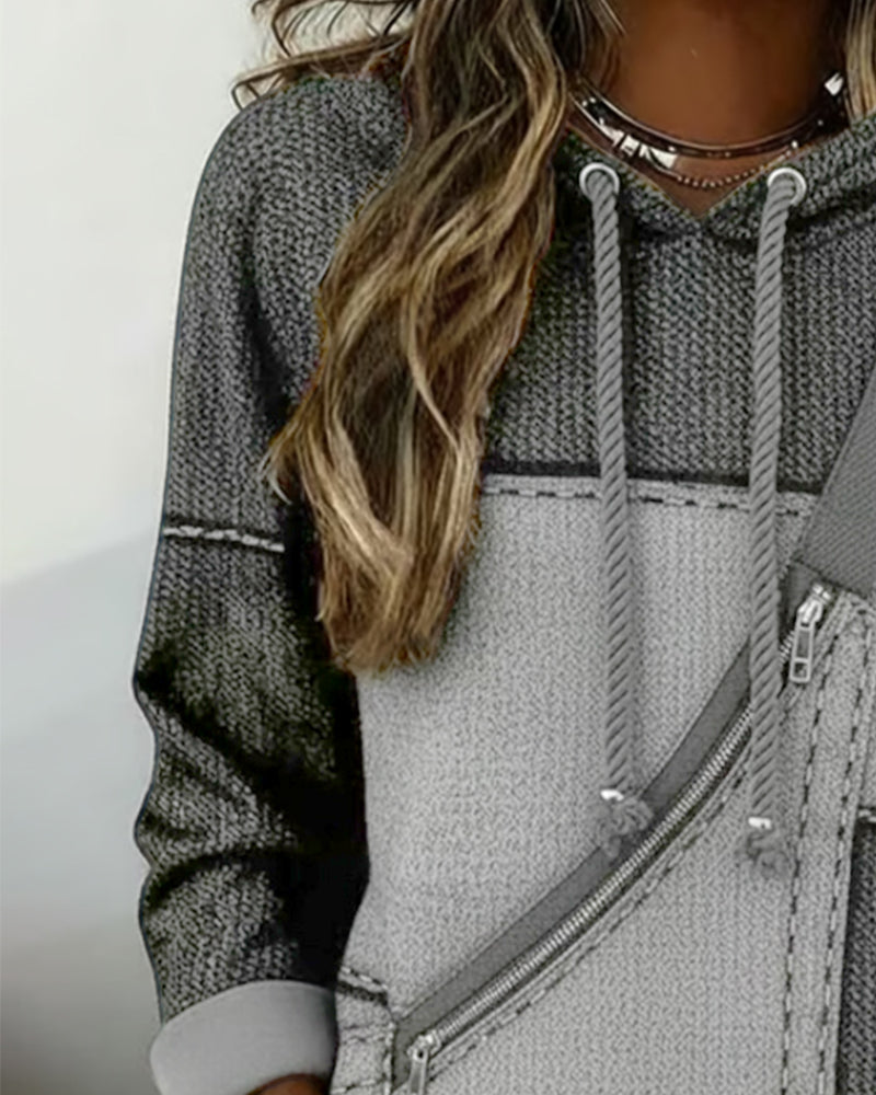 Stijlvolle Color-Blocked Hoodie