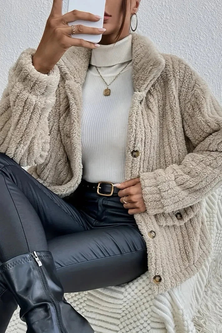 Double-Sided Velvet knoopvest