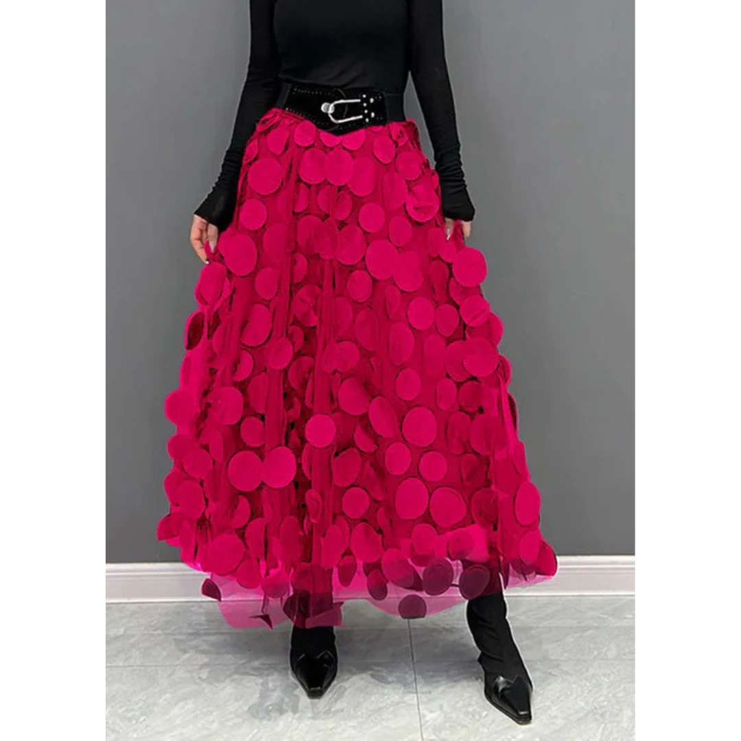 Classic Vintage Polka Dot Maxi Rok