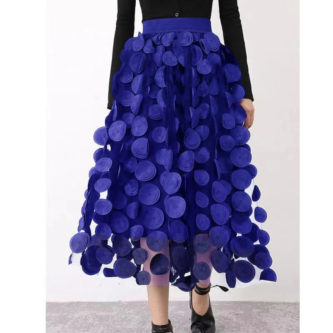 Classic Vintage Polka Dot Maxi Rok