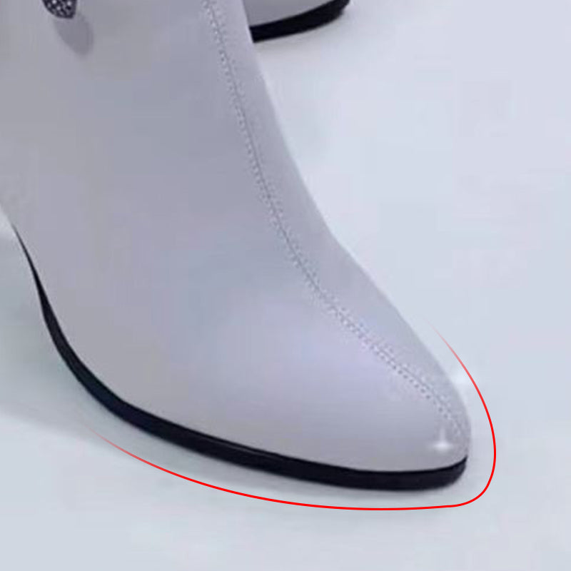 Fashion Enkellaarsjes met Puntneus en Strik