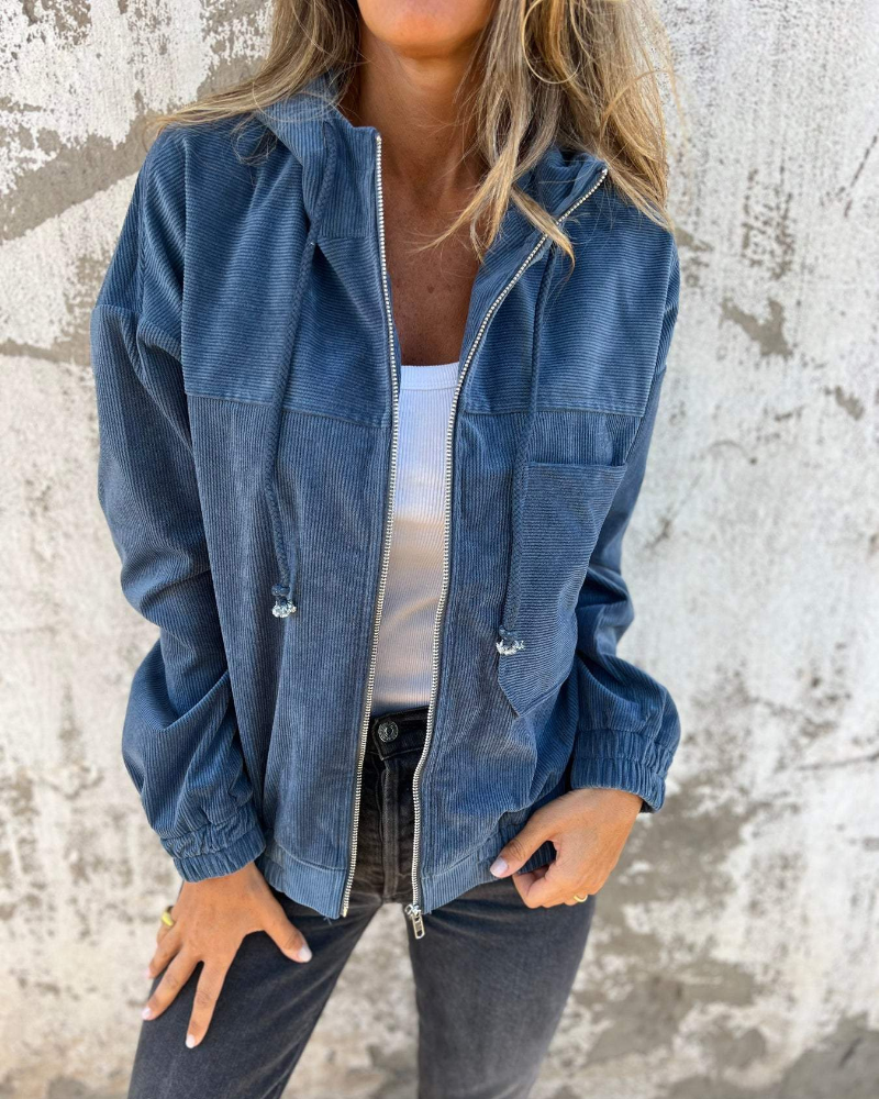 Soft Lined Corduroy Jacket voor dames