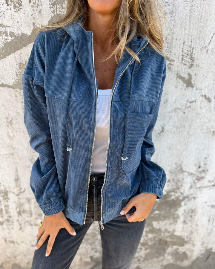 Soft Lined Corduroy Jacket voor dames