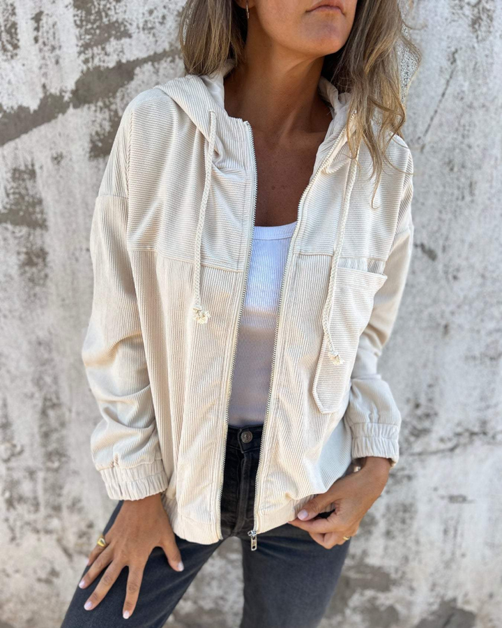 Soft Lined Corduroy Jacket voor dames