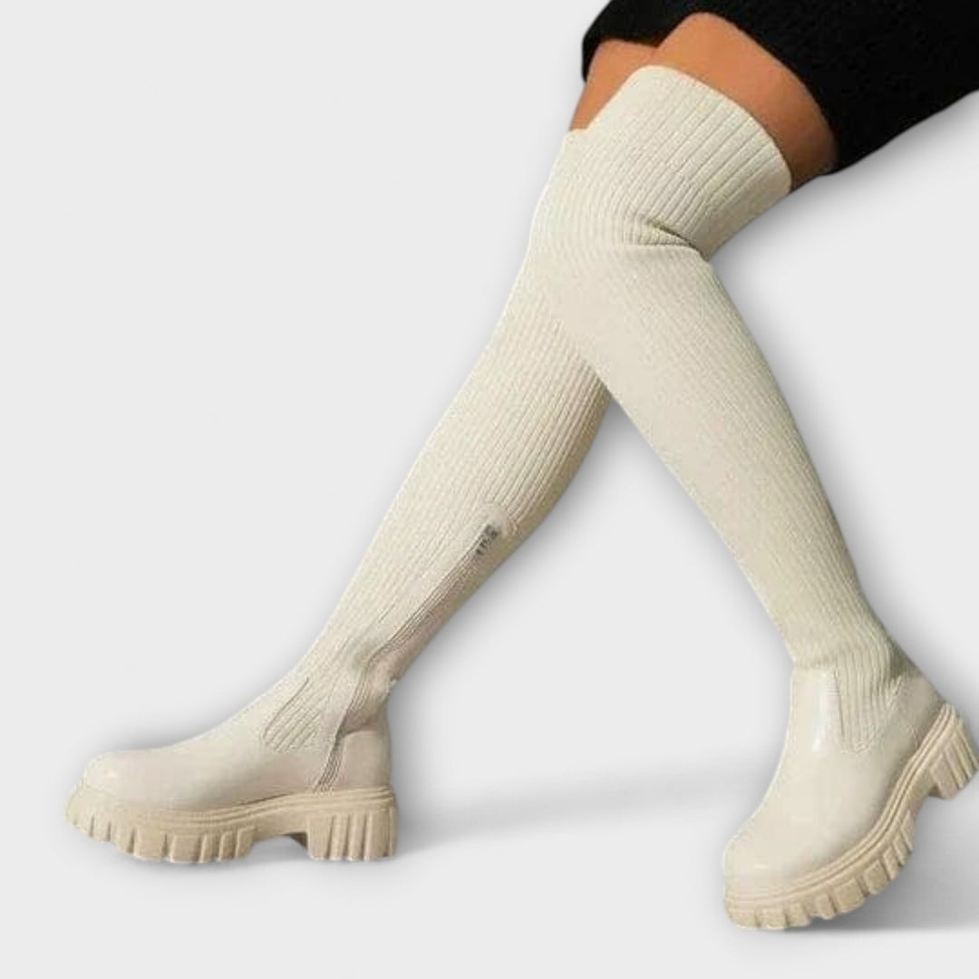 Overknee Laarzen met Chunky Sole