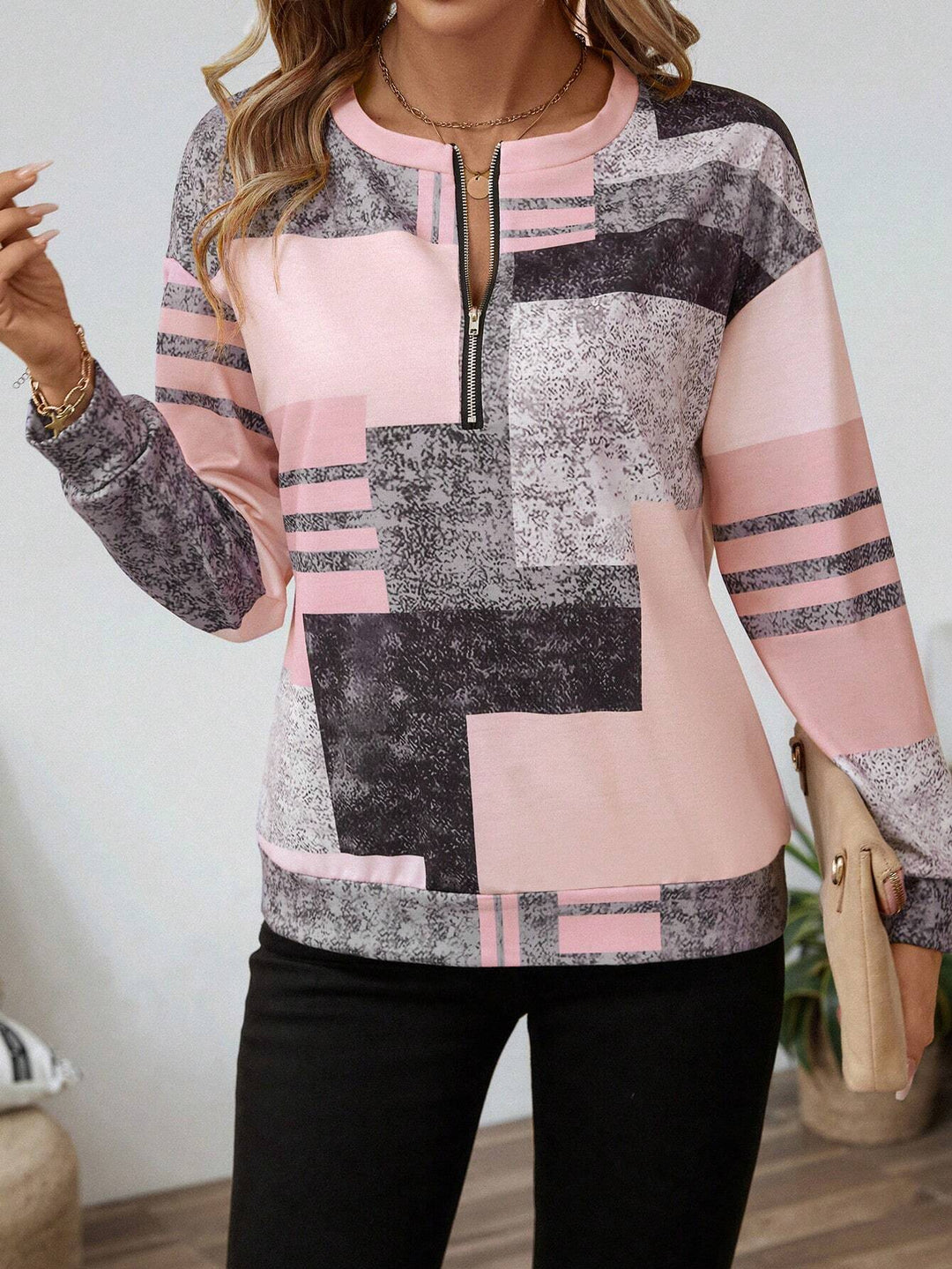 Chique Vintage Pullover met lange mouwen