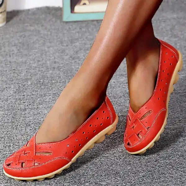 Zachte Leer Moccasins met Luchtige Ontwerp