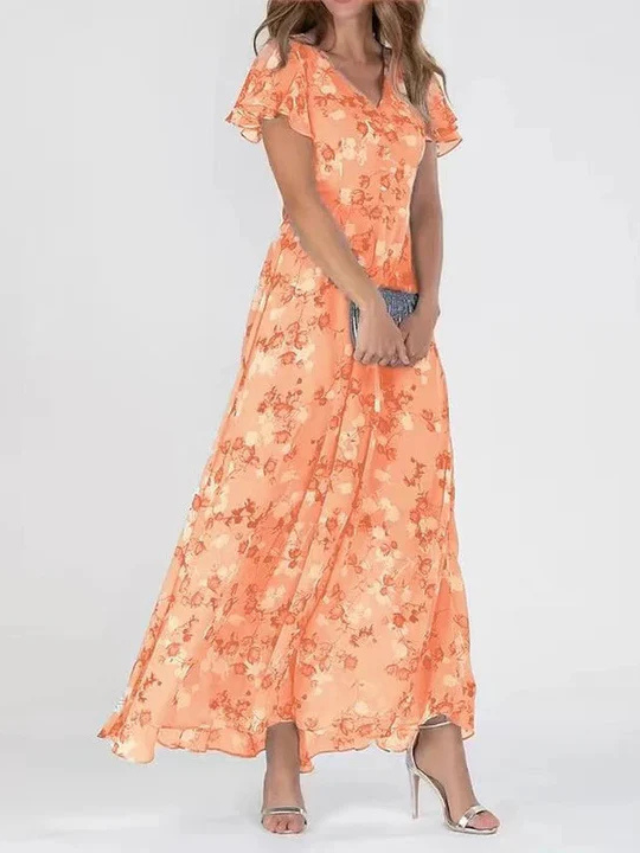 Jurk met hoge taille en buikbedekking