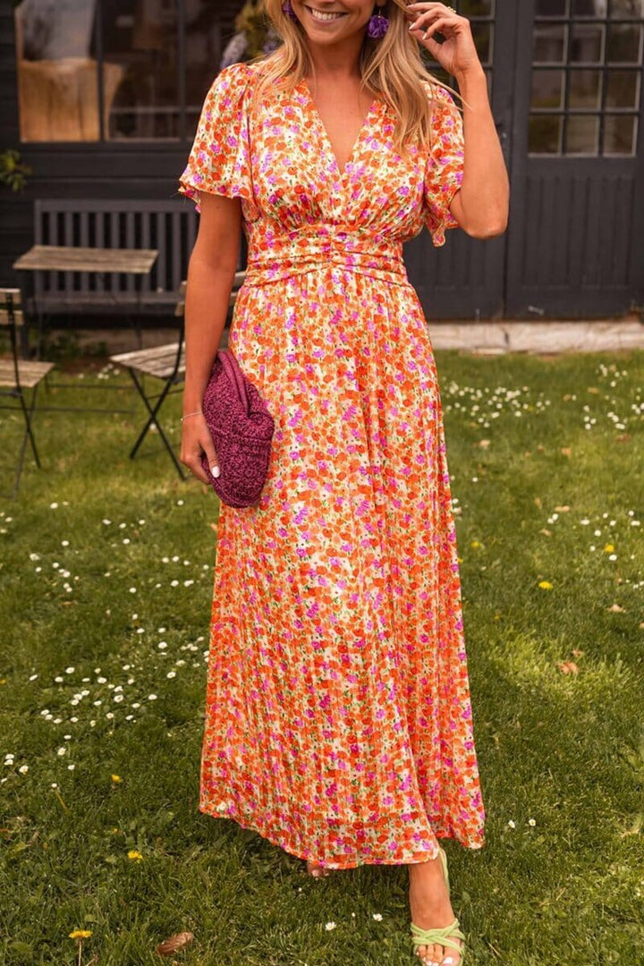 Maxi-jurk met V-hals en moeiteloze charme