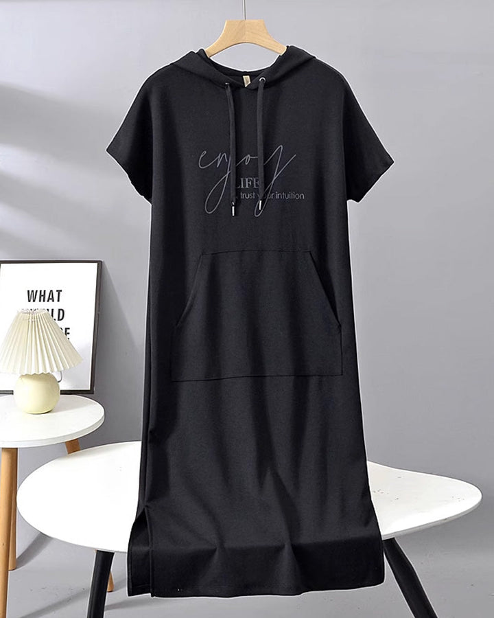 Relaxed Fit Pullover Hoodie Jurk