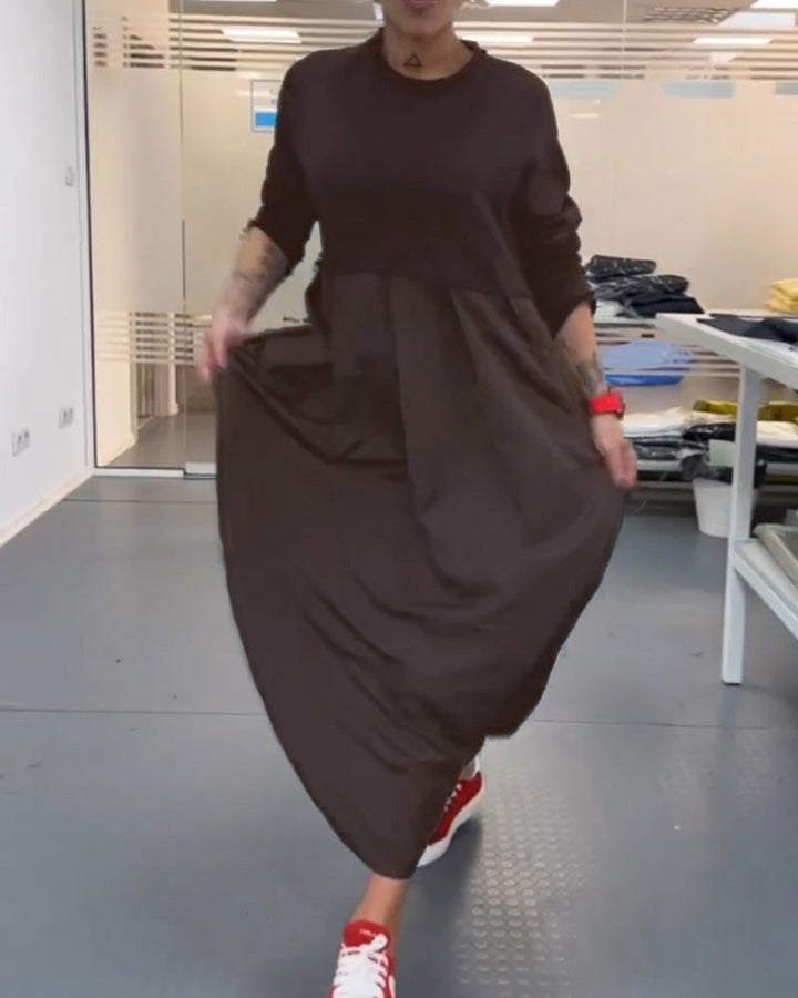 Maxi Effen Casual Jurk