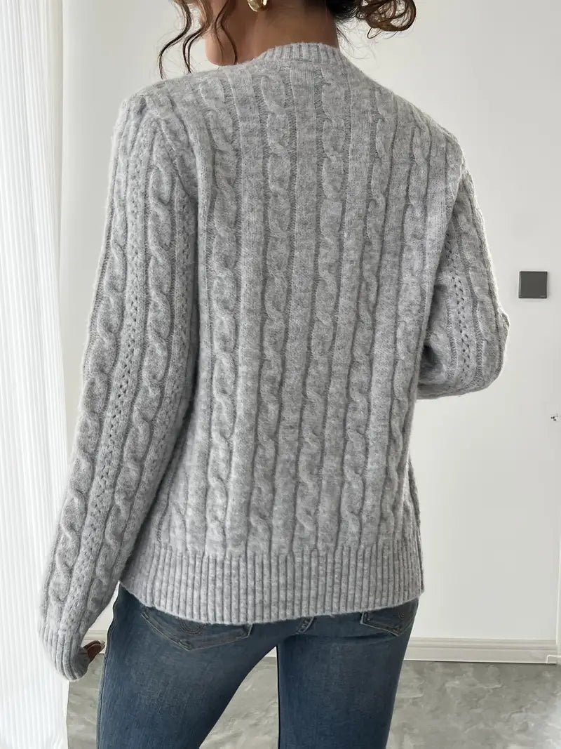 Gebreide Cable Cardigan voor dames