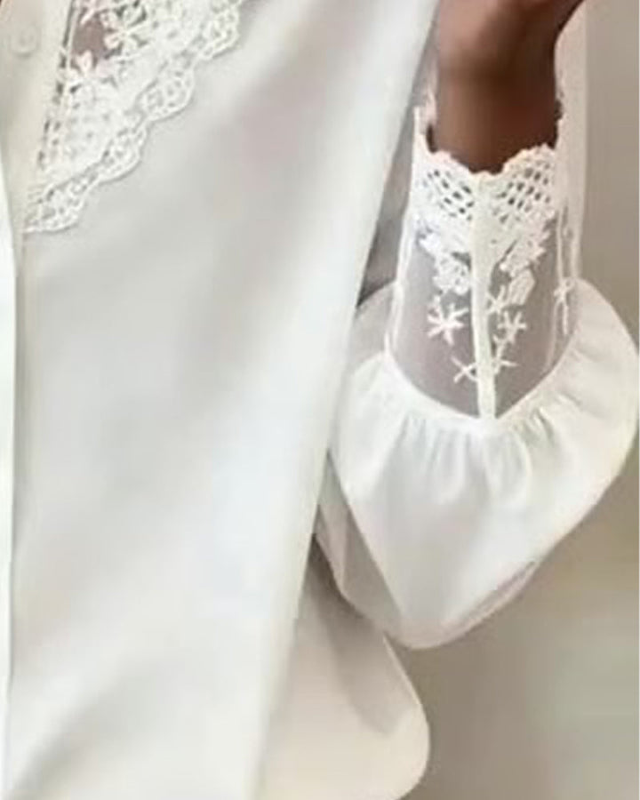 Stijlvol en Elegant Patchwork Shirt
