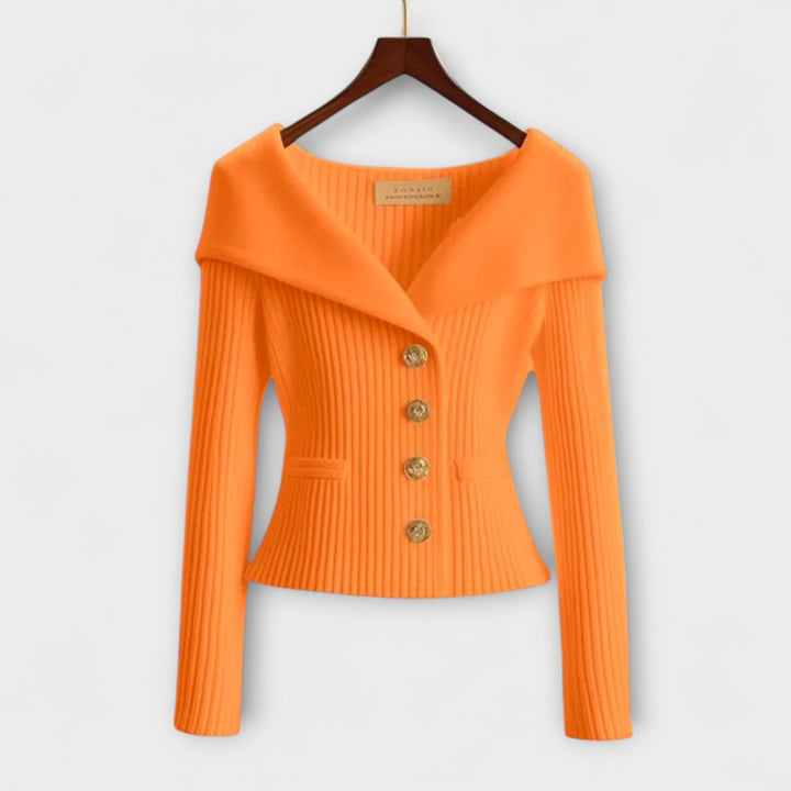 Warme Textured Knit Jacket voor dames