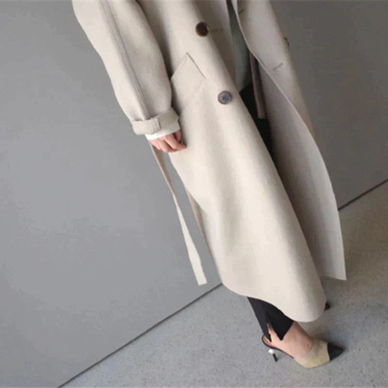 Elegante wollen jas voor dames