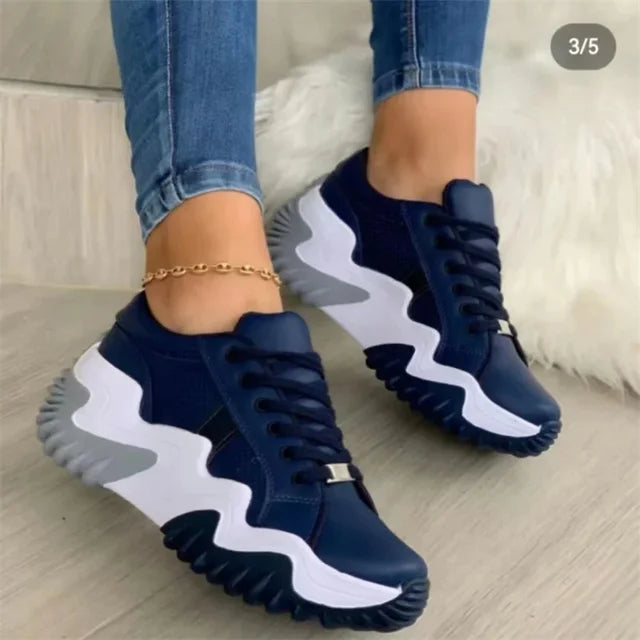 Noelle - Ademende platform sneakers