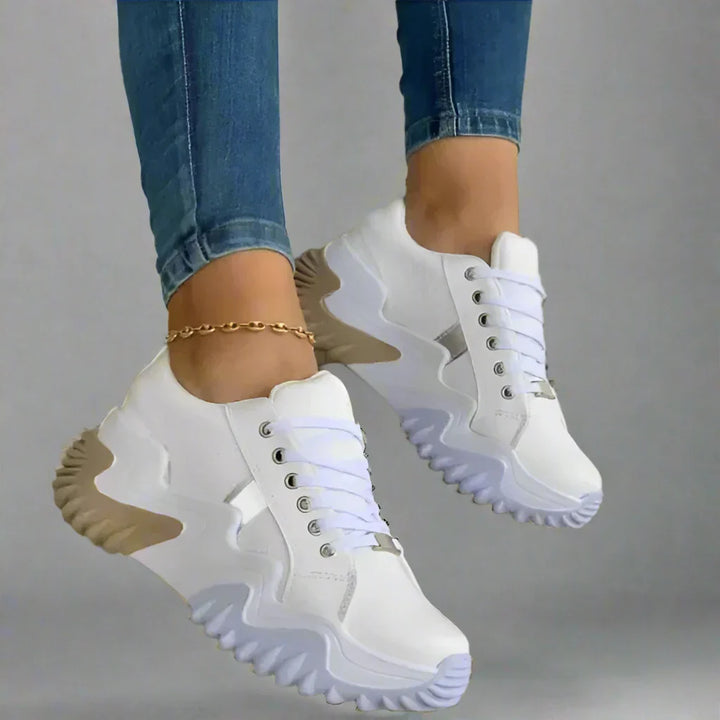 Noelle - Ademende platform sneakers