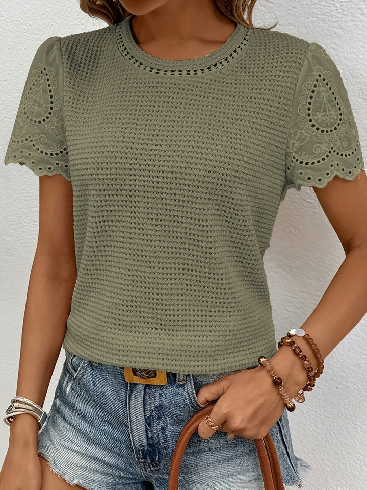 Elegante Crew Neck Top voor dames
