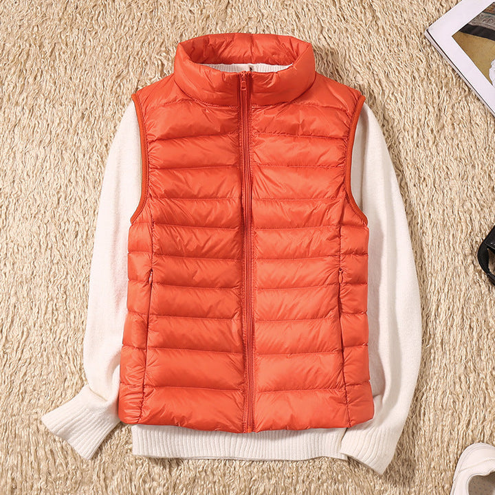 Waterdichte vest met White Duck Down