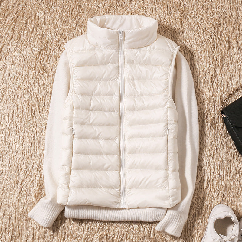 Waterdichte vest met White Duck Down
