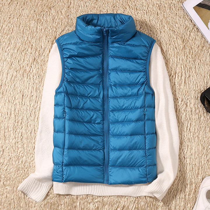 Waterdichte vest met White Duck Down