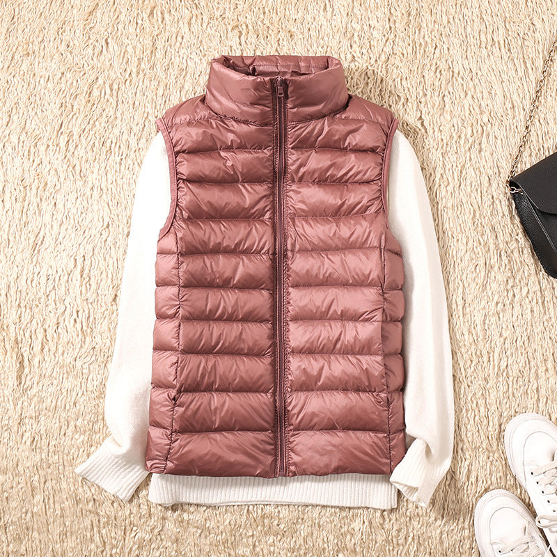 Waterdichte vest met White Duck Down