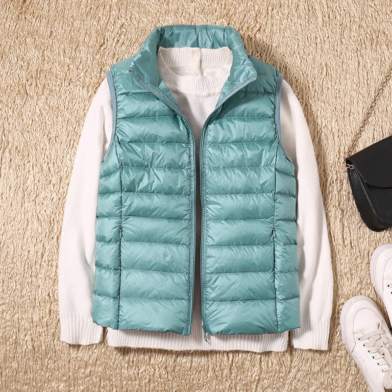Waterdichte vest met White Duck Down