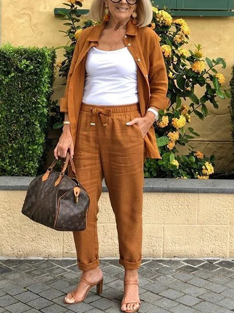 Zuiver elegante tweedelige set
