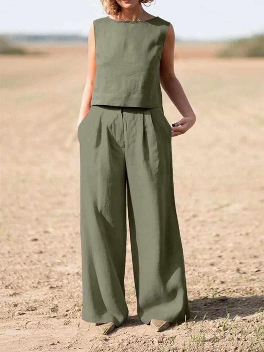 Casual simpele tweedelige set