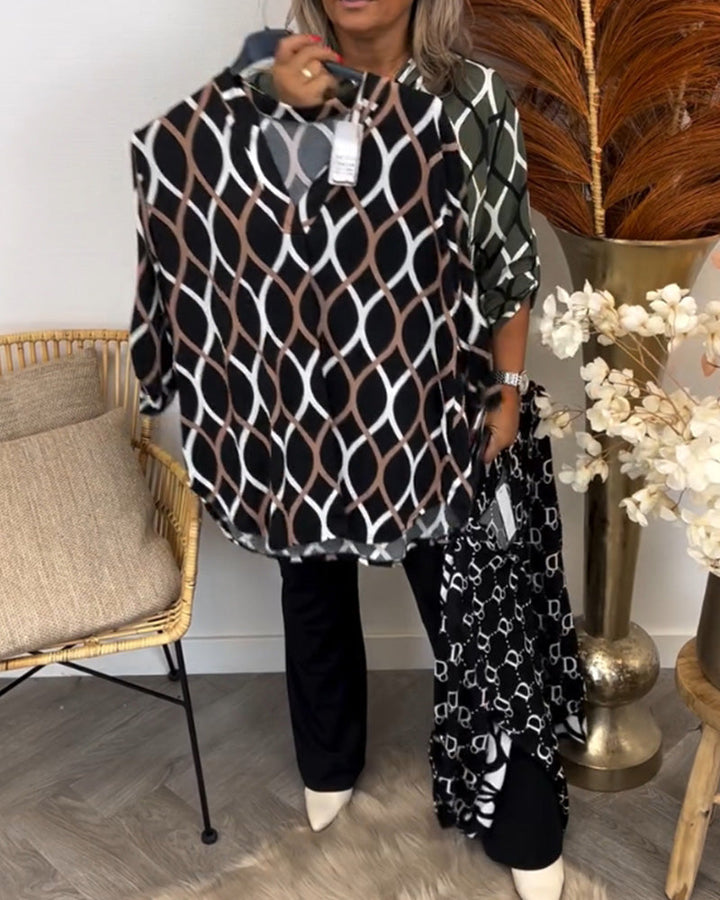 Casual blouse met lange mouwen