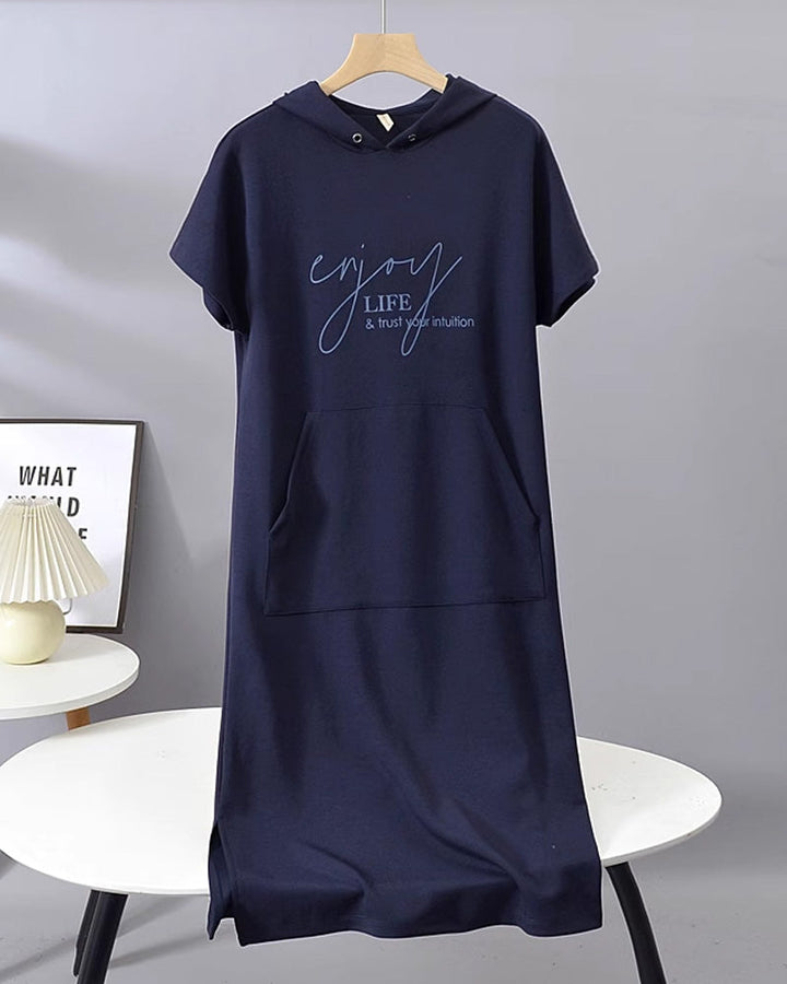 Relaxed Fit Pullover Hoodie Jurk