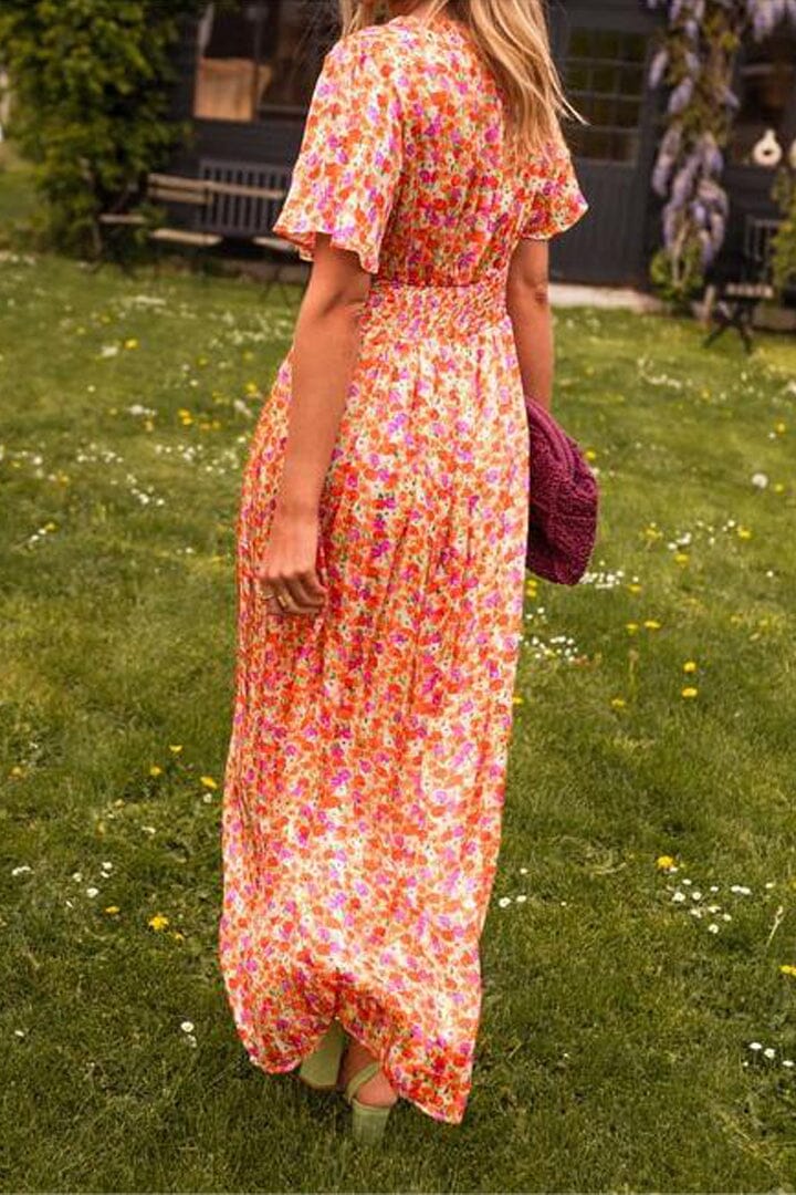 Maxi-jurk met V-hals en moeiteloze charme