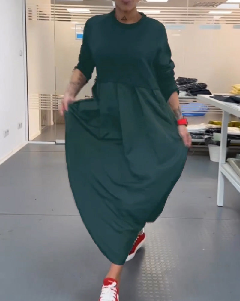 Maxi Effen Casual Jurk