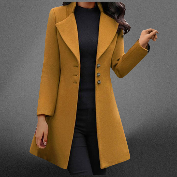 Luxe Italian Wool jas met lange mouwen