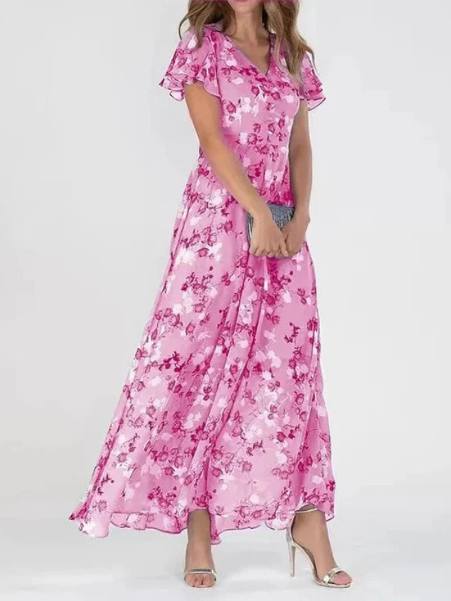 Jurk met hoge taille en buikbedekking