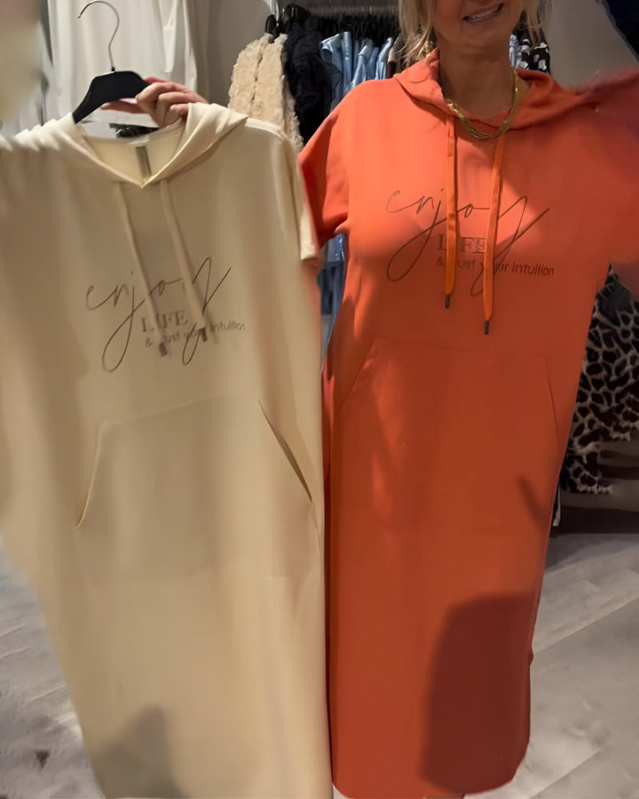 Relaxed Fit Pullover Hoodie Jurk
