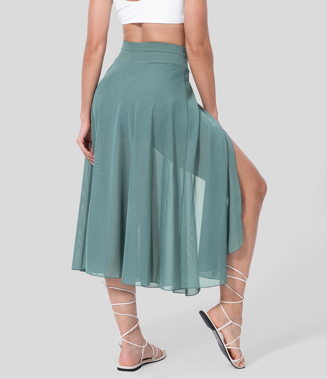 Flowy Geplooide A-Lijn Midi Rok