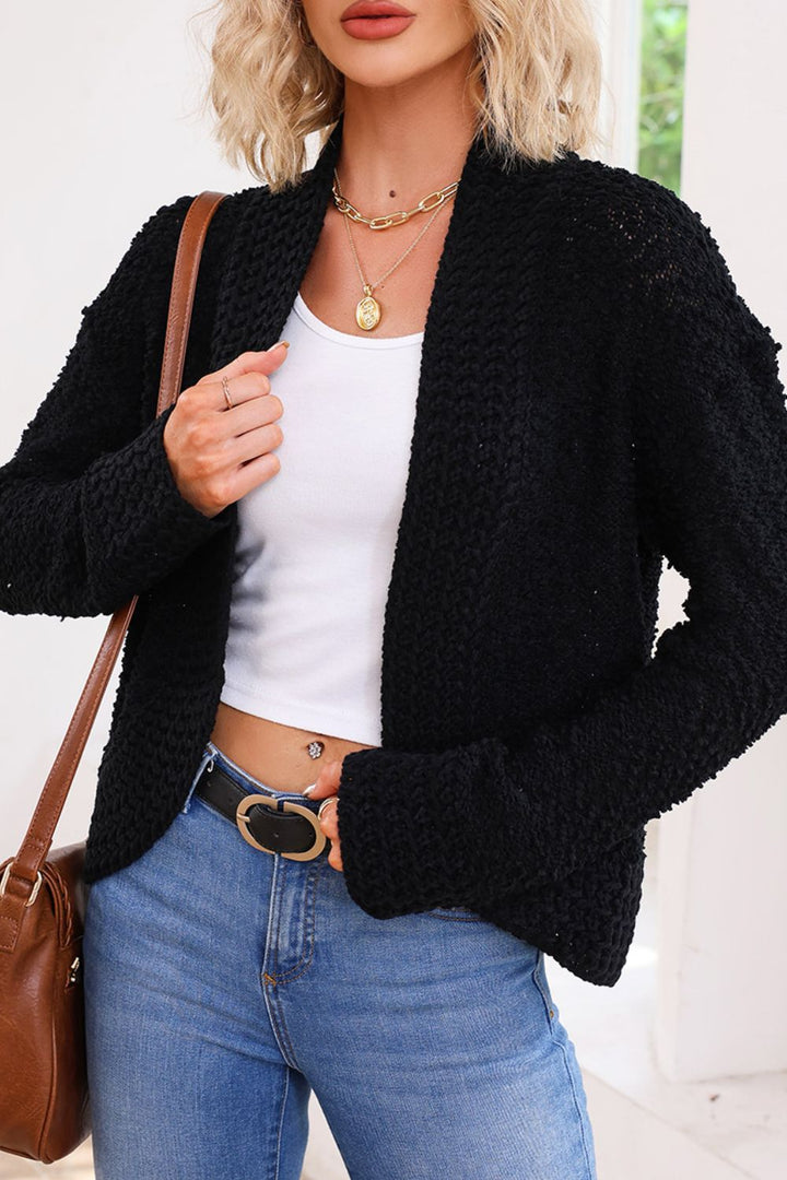 Effen Open Front Cardigan