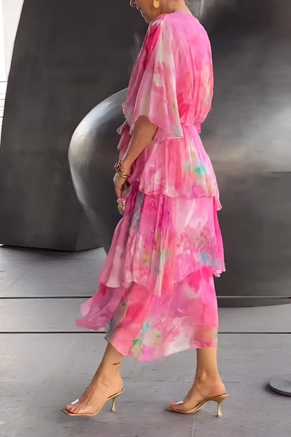 Elegante bohemian maxi-jurk