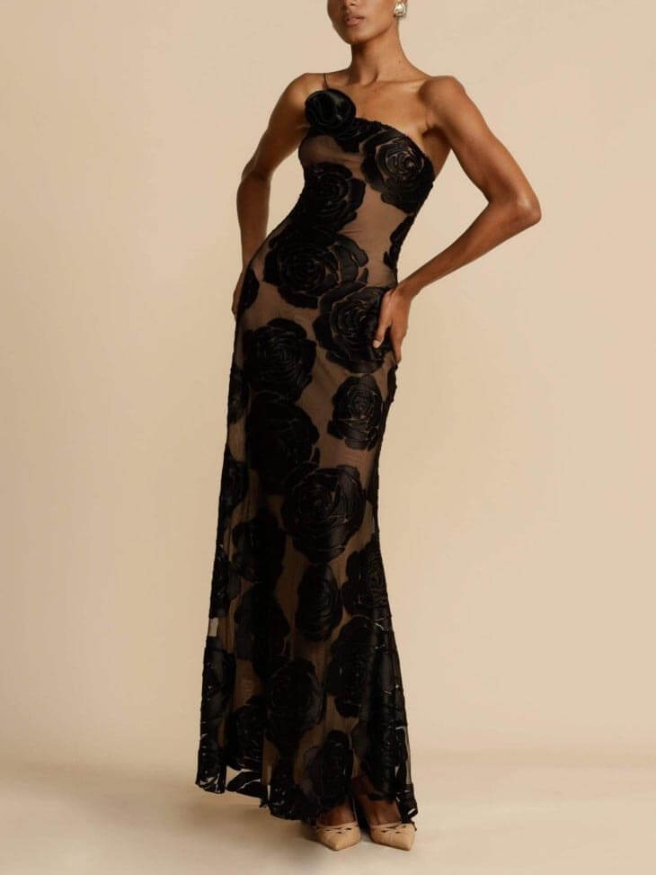 Maxi-jurk met bloemenprint