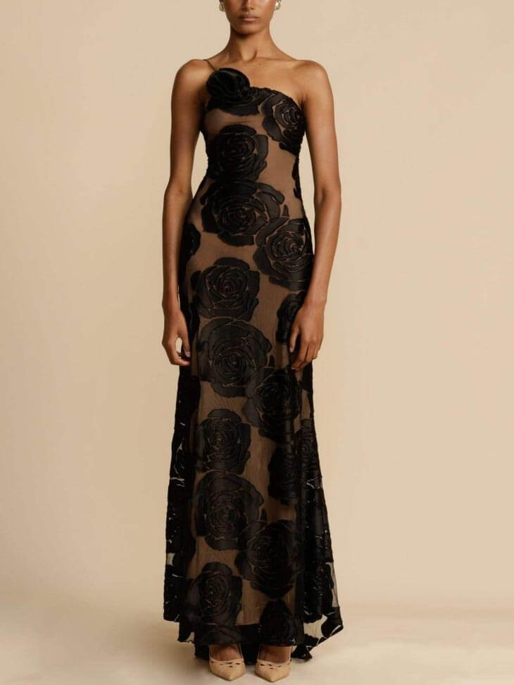 Maxi-jurk met bloemenprint