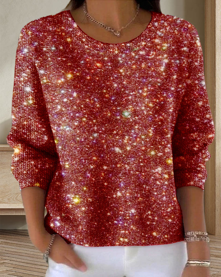 Casual ronde hals sweatshirt