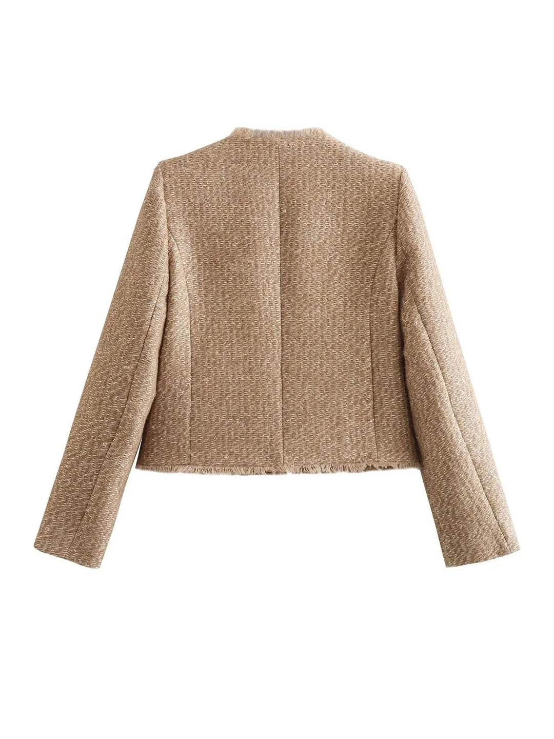 Stijlvol Tweed Cropped Jacket