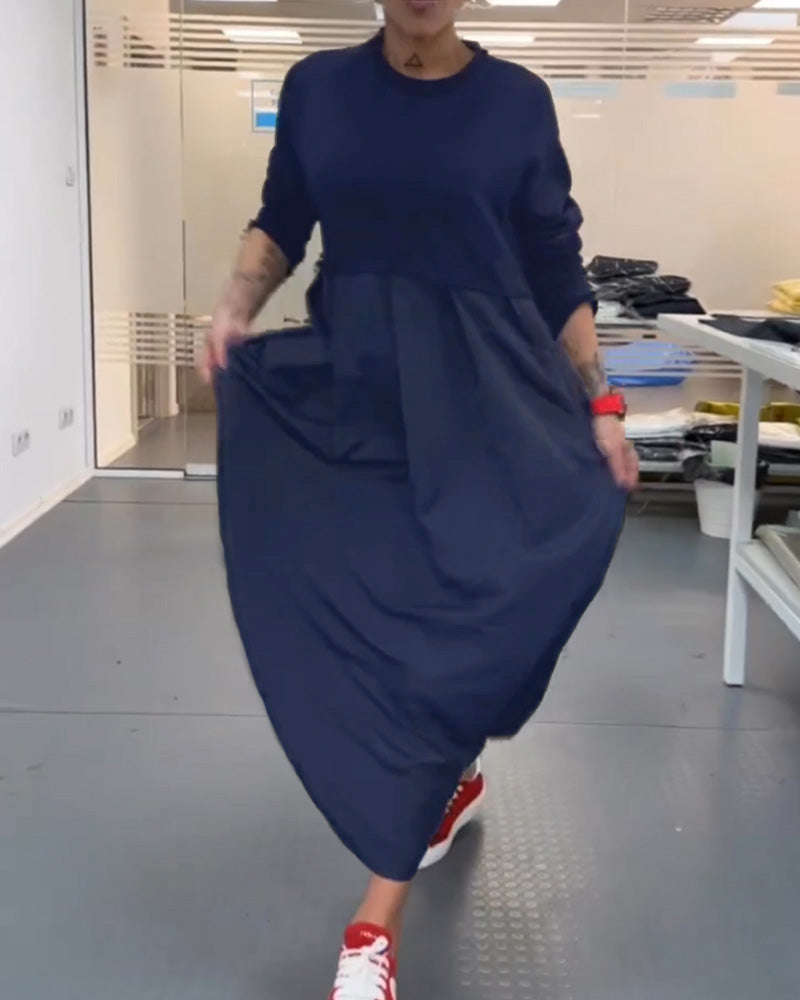 Maxi Effen Casual Jurk