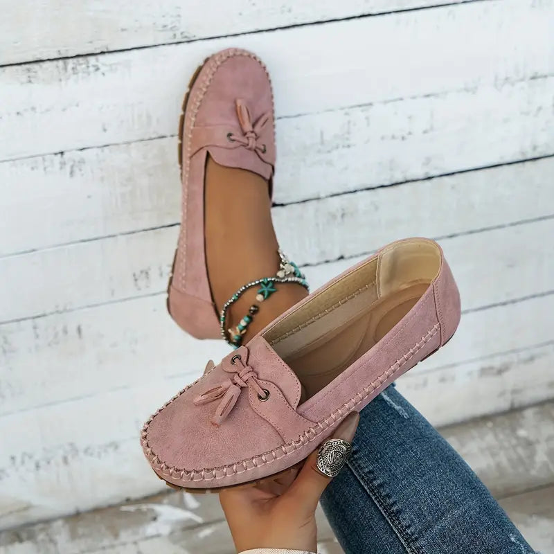 Pluche zachte mocassins voor ontspannen dragen