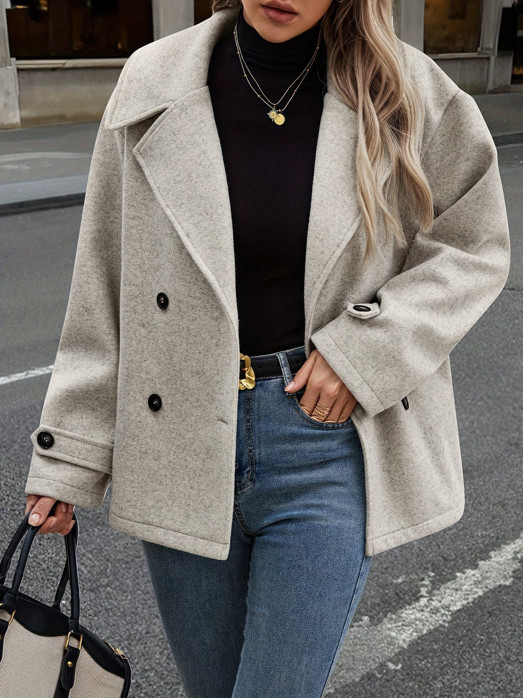 Stijlvol Double-Breasted Jacket met knoopdetails