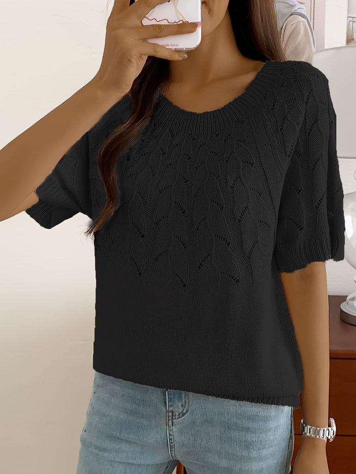 Chique Hollow Out Gebreide Top
