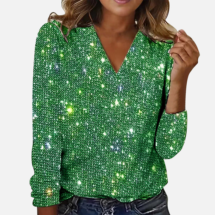 Elegante Diamond Blouse met V-hals