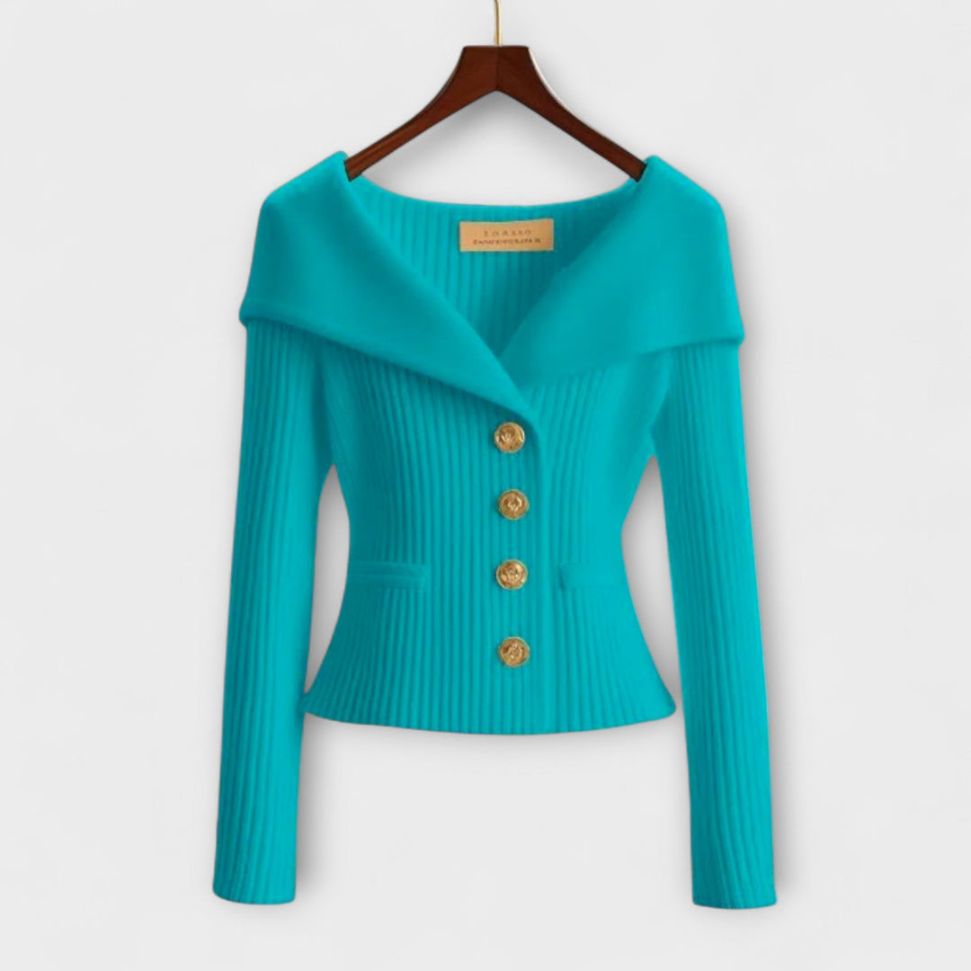 Warme Textured Knit Jacket voor dames
