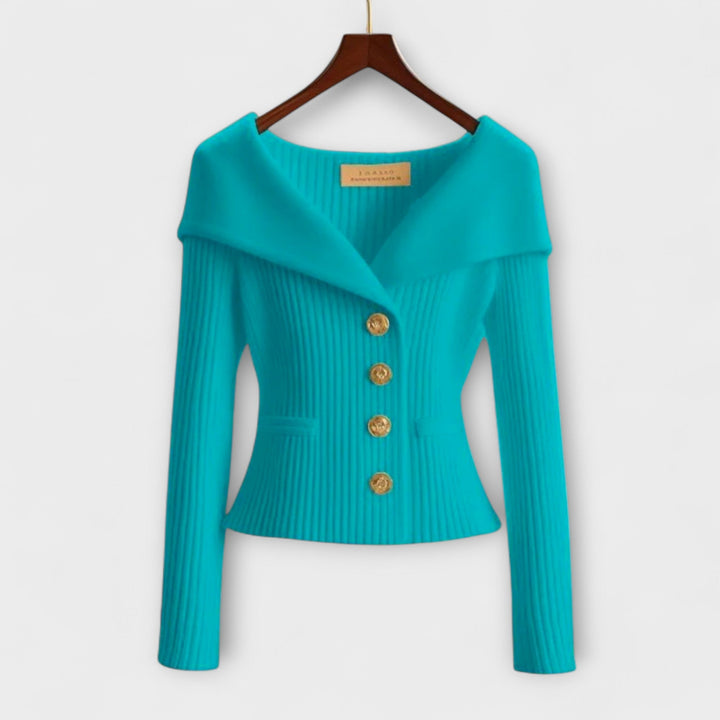 Warme Textured Knit Jacket voor dames